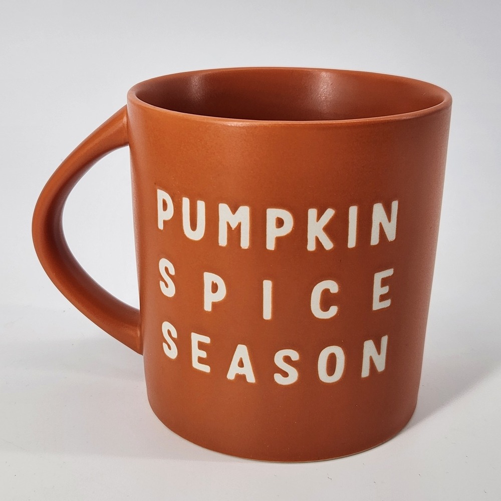 Hyde and EEK‎ Boutique Pumpkin Spice Season Mug Orange Stoneware Fall Coffee Cup